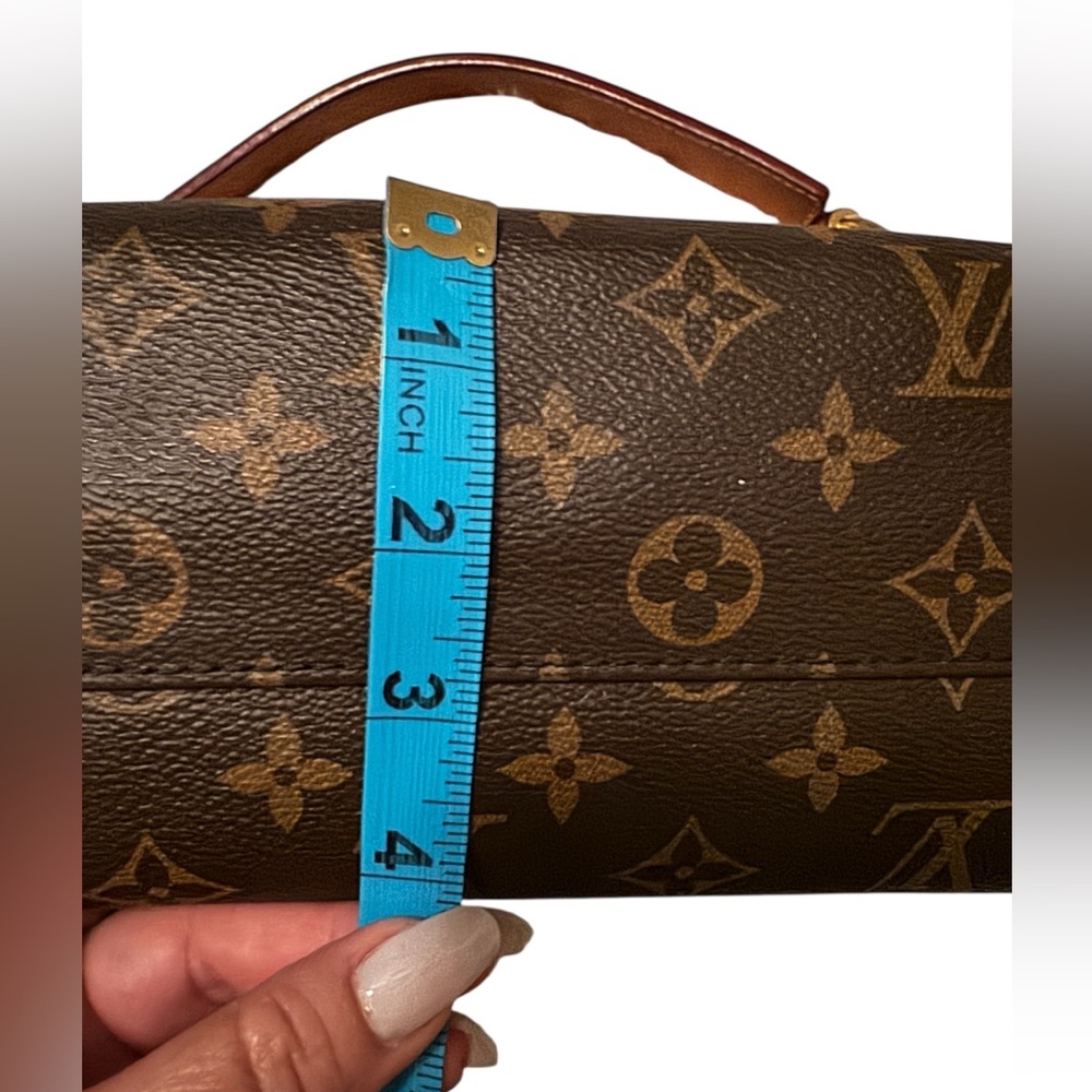 Louis Vuitton PM Berri Shoulder Bag Brown Canvas Monogram Authentic - Picture 15 of 16